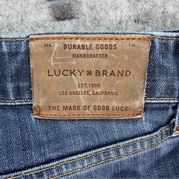 Lucky Brand Jeans Men's Size 36x30 Denim 121 Slim Leg Blue Jeans - Picture 4 of 7